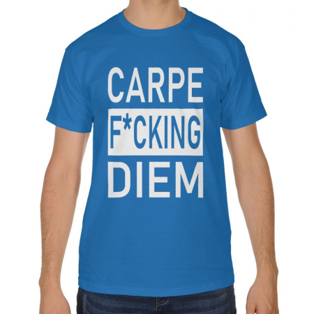 Blogerska koszulka męska Carpe fucking diem